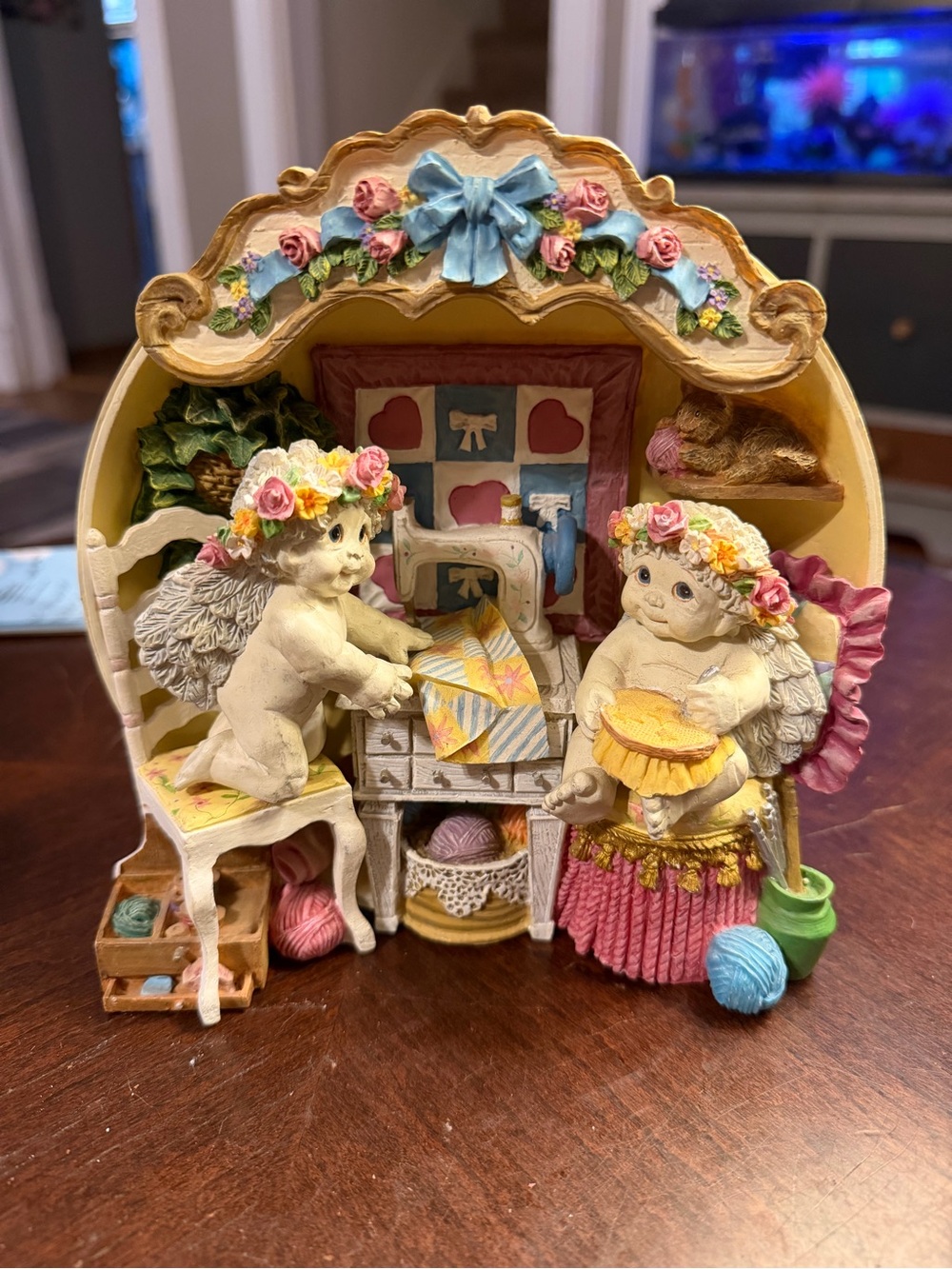Dreamsicles “Love is the Thread of Life” 1998 Home Sweet Home Sculptural Plate